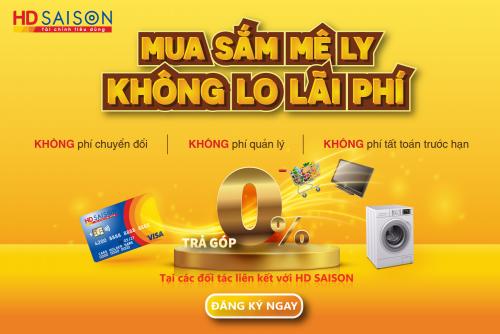 Mua sắm mê ly, không lo lãi phí